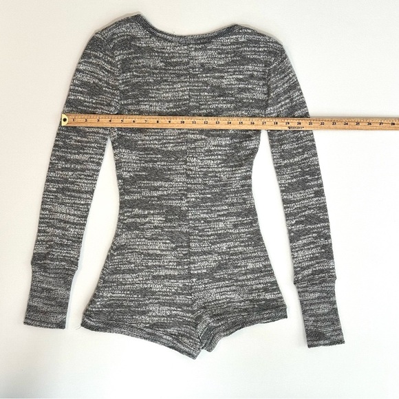 Out From Under Grey Henley Romper Size Small - Picture 5 of 6